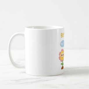 Süße Biene Und Blumenbiene Höflich Lustiger Wortwi Kaffeetasse