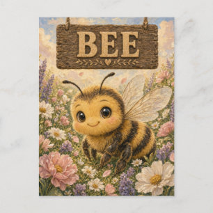 Süße Bienen-Babygeschichtenbuch-Nursery-Tier Postkarte