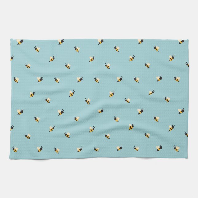 süße Bienen Geschirrtuch (Horizontal)