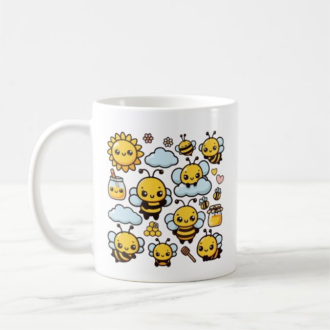 Süße Bienen  Kaffeetasse (Links)