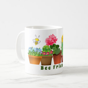 Süße bienenfreundliche Kaktus-Blumengarten Kaffeetasse