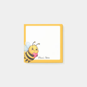Süße Bienenliebe personalisierte Haftnotizen Post-it Klebezettel
