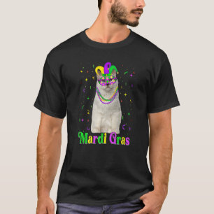 Süße Birma-Katze Tiere Mardi Gras Karneval T-Shirt