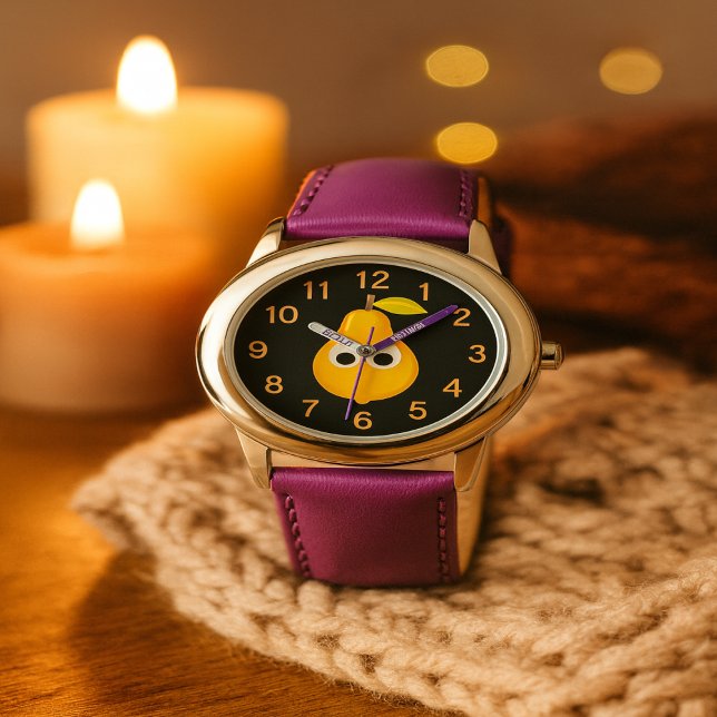 Süße Birnenuhr für Kinder Armbanduhr (Von Creator hochgeladen)