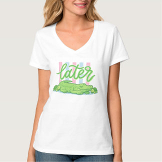 Süße Bis später Alligator Sommer Grafik Damen T-Shirt
