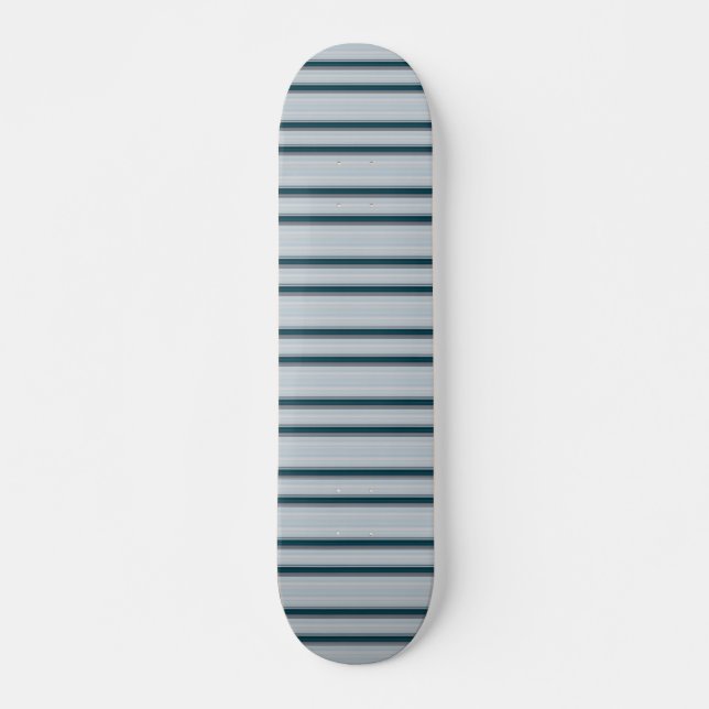 Süße blau-graue Streifen  Skateboard (Vorne)