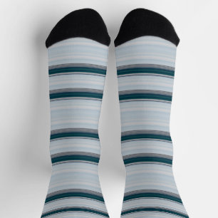Süße blau-graue Streifen Socken