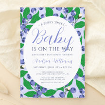 Süße Blaubeer-Baby-Party