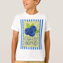 Süße Blaubeer-Pun-Illustration T-Shirt