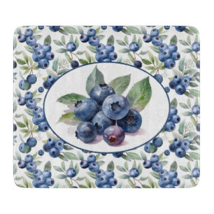 Süße Blaubeeren Aquarell Schneidebrett