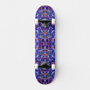 Süße blaue abstrakte Malerei Skateboard