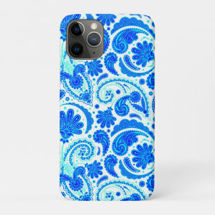 Süße blaue Aquamarin-Paisleymuster Case-Mate iPhone Hülle