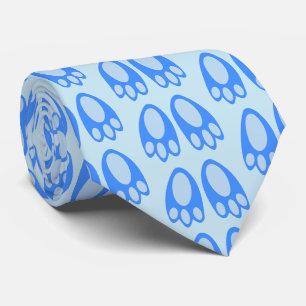 Süße blaue Baby-Jungen-Hasenfüße Ostermuster Krawatte