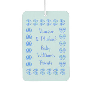 Süße blaue Baby-Jungen-Hasenfüße Ostern Custom Autolufterfrischer