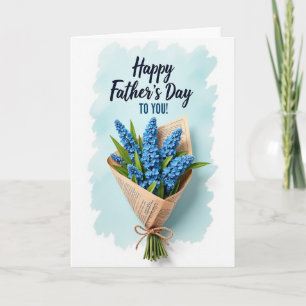 Süße Blaue Blume Vatertagskarte Karte