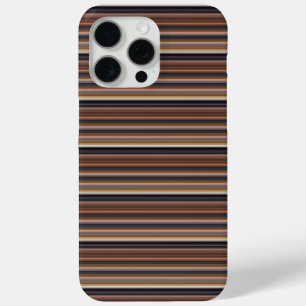Süße blaue braune Streifen Case-Mate iPhone Hülle