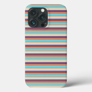 Süße blaue braune Streifen  Case-Mate iPhone Hülle