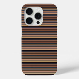 Süße blaue braune Streifen Case-Mate iPhone Hülle