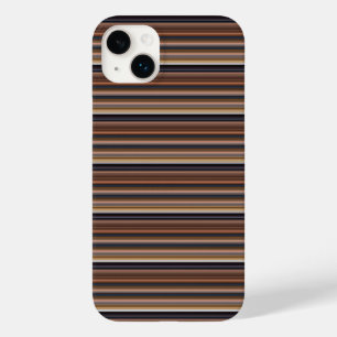Süße blaue braune Streifen Case-Mate iPhone 14 Plus Hülle