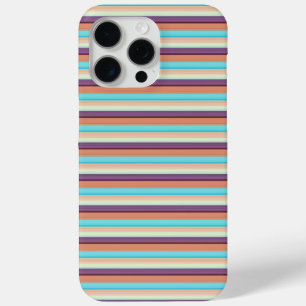 Süße blaue braune Streifen  Case-Mate iPhone Hülle