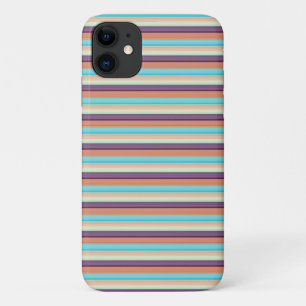 Süße blaue braune Streifen Case-Mate iPhone Hülle