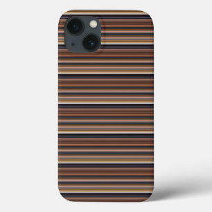Süße blaue braune Streifen Case-Mate iPhone Hülle