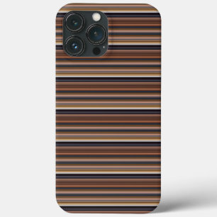 Süße blaue braune Streifen Case-Mate iPhone Hülle