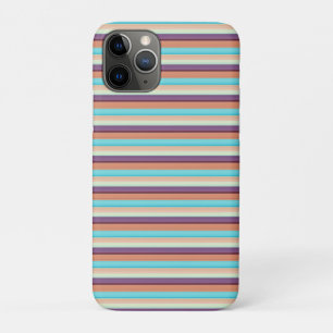 Süße blaue braune Streifen Case-Mate iPhone Hülle