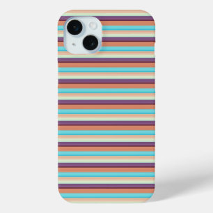Süße blaue braune Streifen  Case-Mate iPhone Hülle