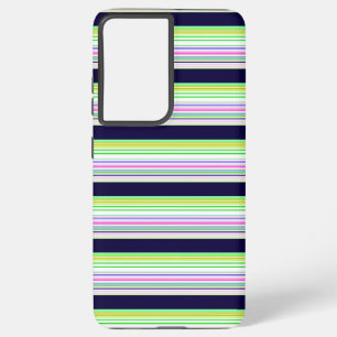 Süße blaue bunte Streifen Samsung Galaxy Hülle