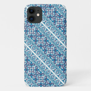 Süße blaue dekorative ukrainische Musterdesign Case-Mate iPhone Hülle
