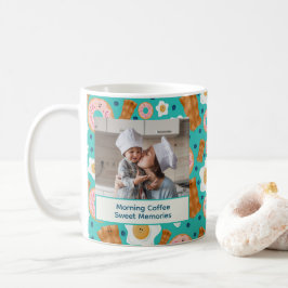 Süße blaue Frühstückspersonalisation Pastell Kaffeetasse