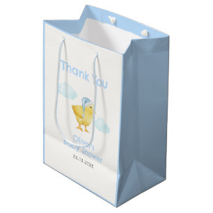 Süße Blaue Himmel Wolke Kleines Huhn Baby Shower Mittlere Geschenktüte