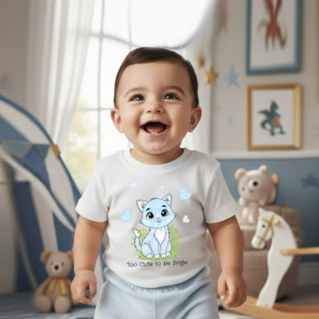 Süße blaue Katze Baby Strampler (Von Creator hochgeladen)