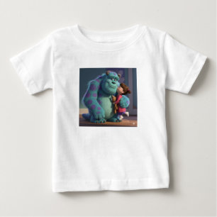 Süße blaue Monster-Illustration Kinder-T-Shirt Baby T-shirt