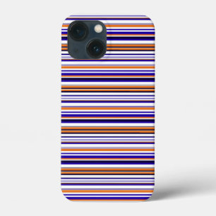 Süße blaue orange Streifen Case-Mate iPhone Hülle