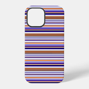Süße blaue orange Streifen iPhone 12 Pro Hülle
