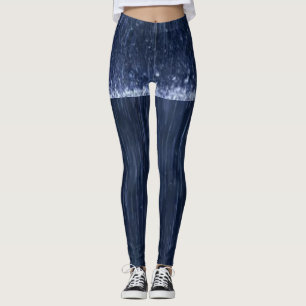 Süße Blaue Regen Leggings