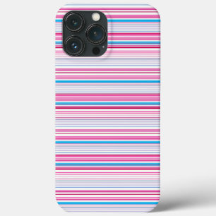 Süße blaue rosa Streifen Case-Mate iPhone Hülle