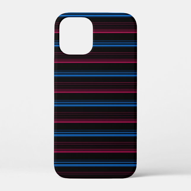 Süße blaue rosa Streifen  Case-Mate iPhone Hülle (Rückseite)