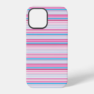 Süße blaue rosa Streifen iPhone 12 Pro Hülle