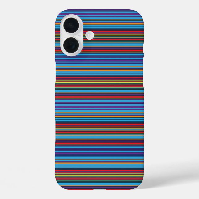 Süße blaue violette Streifen Case-Mate iPhone Hülle (Rückseite)