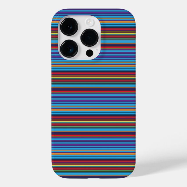 Süße blaue violette Streifen Case-Mate iPhone Hülle (Rückseite)