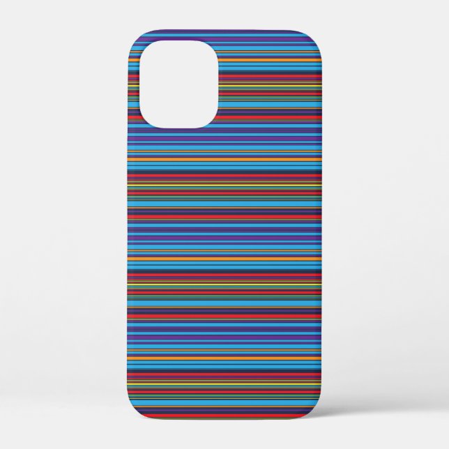 Süße blaue violette Streifen Case-Mate iPhone Hülle (Rückseite)