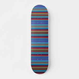 Süße blaue violette Streifen Skateboard