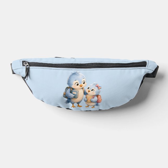Süße Blaue Vogelschwestern Bauchtasche (Ablage )