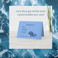 süße blaue Walfisch-Erholung bald Puns