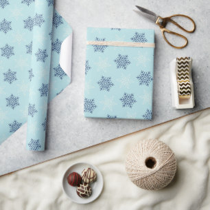 Süße blaue Weihnachtsfest-Verpackungspapier Geschenkpapier