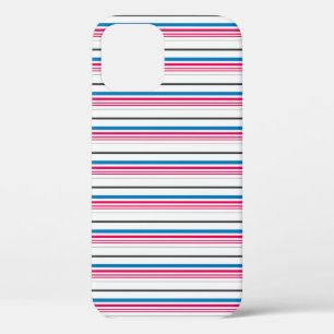 Süße blaue weiße Streifen Case-Mate iPhone Hülle