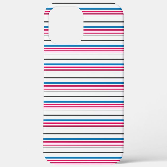 Süße blaue weiße Streifen Case-Mate iPhone Hülle (Rückseite)